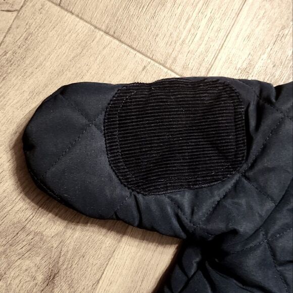 Rothschild Quilted Snowsuit Plaid Lining Corduroy Trim Navy Blue Black Size 3-6M - Picture 6 of 8